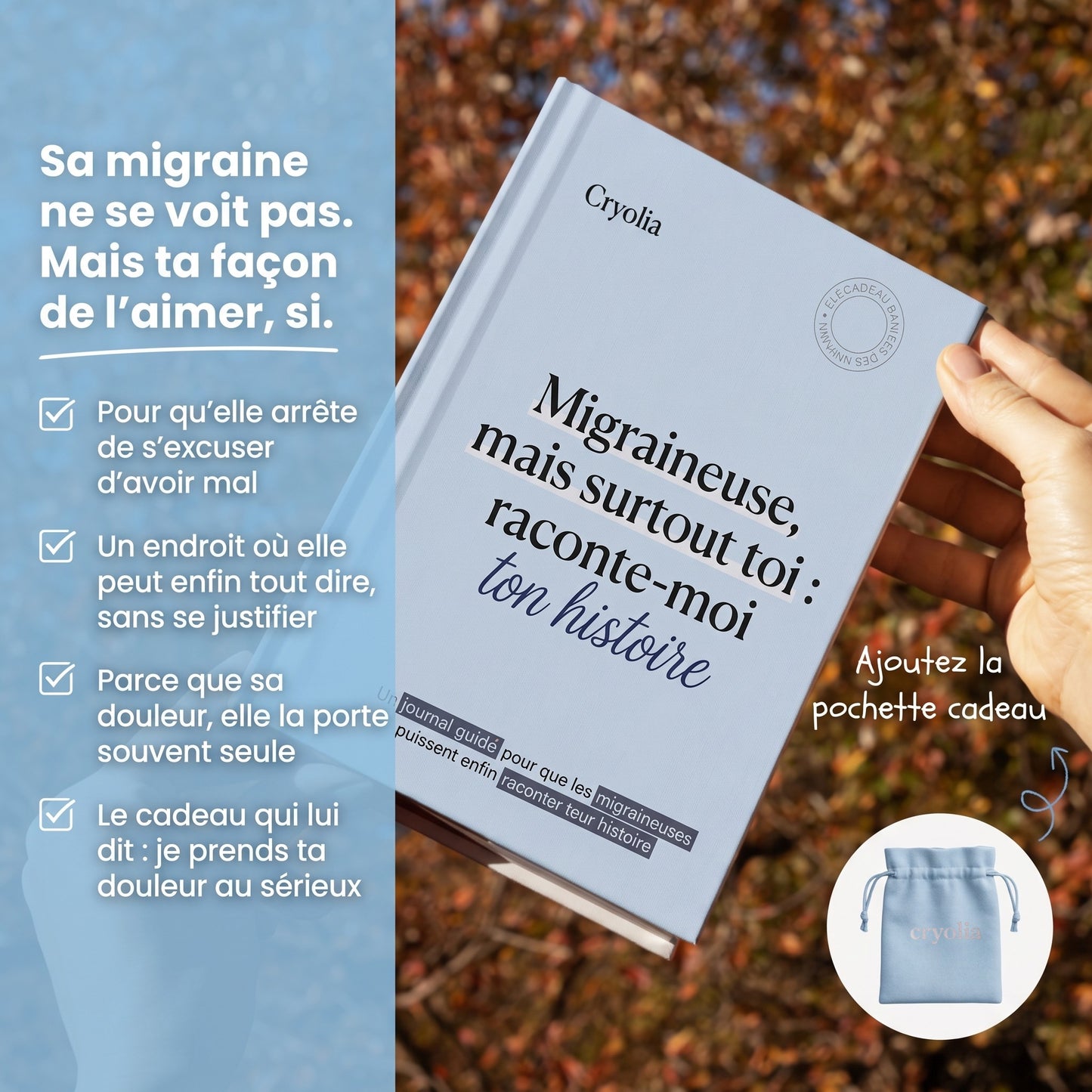 Journal guidé - Migraineuse, mais surtout toi : raconte-moi ton histoire